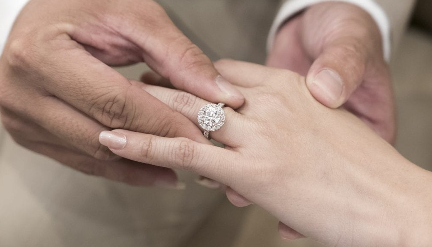 The Engagement Ring On The Hand